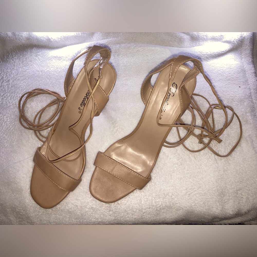 Cute lace up heels